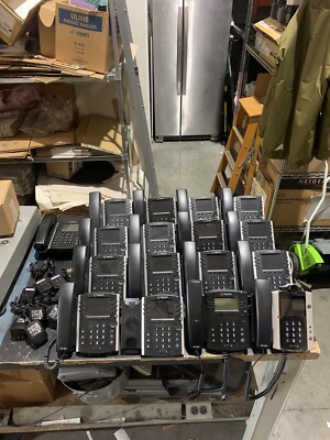 Lot Of 17 Polycom VVX 400, VVX301, VVX 501 IP Phones