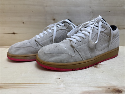 NIKE JORDAN 1 , 553558-119, LOW WEIß GUM HYPER ROSA, SNEAKER Gr:46 UK:11