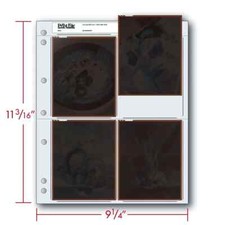 New 1x Pack Print File 45-4B/100 Each page Holds Four 4x 4x5" Negative Film  RR