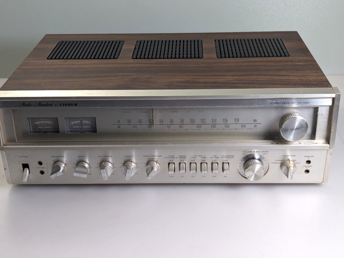 Fisher RS-1050 Stereo Receiver Tested Working Silver 1978 Japan