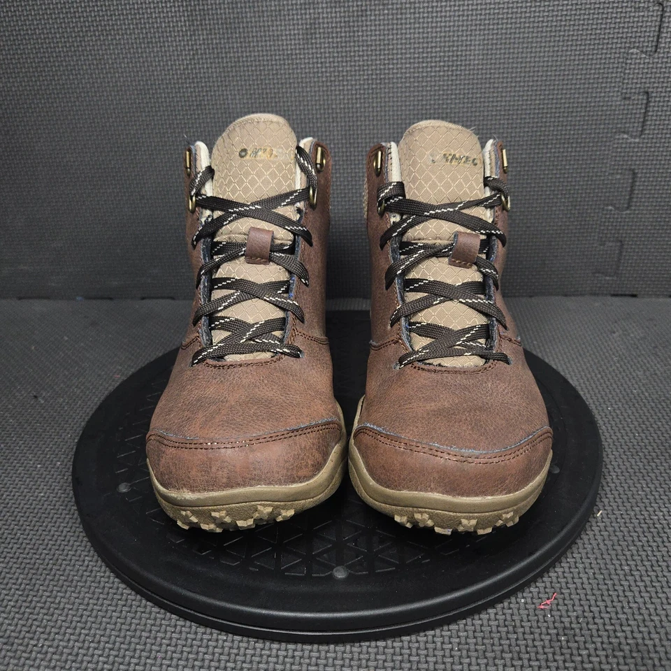 Hi-Tec Cherubino Vibram середины туристические ботинки женщин Sz 7,5 коричневый водонепроницаемый шнурует вверх - Изображение 2 из 4