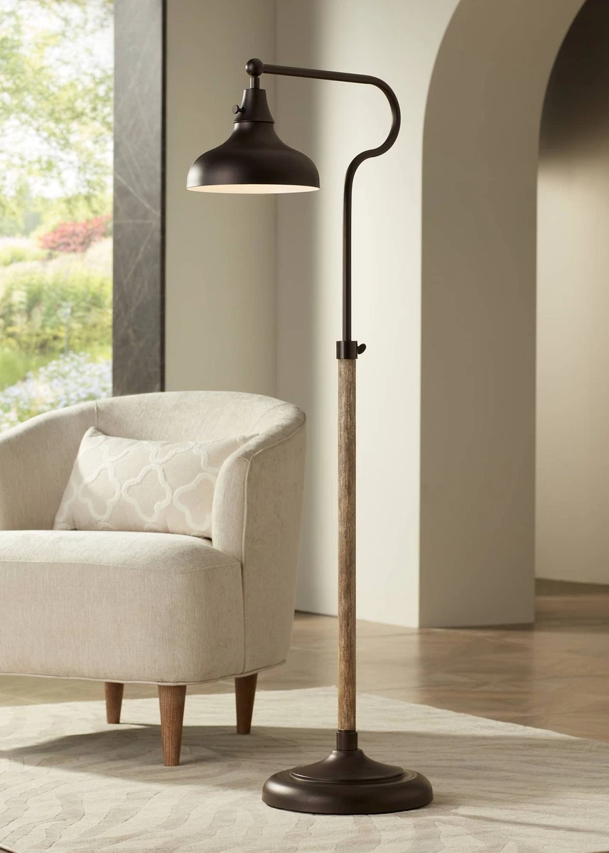 Bronze floor lamp with reading cheap light