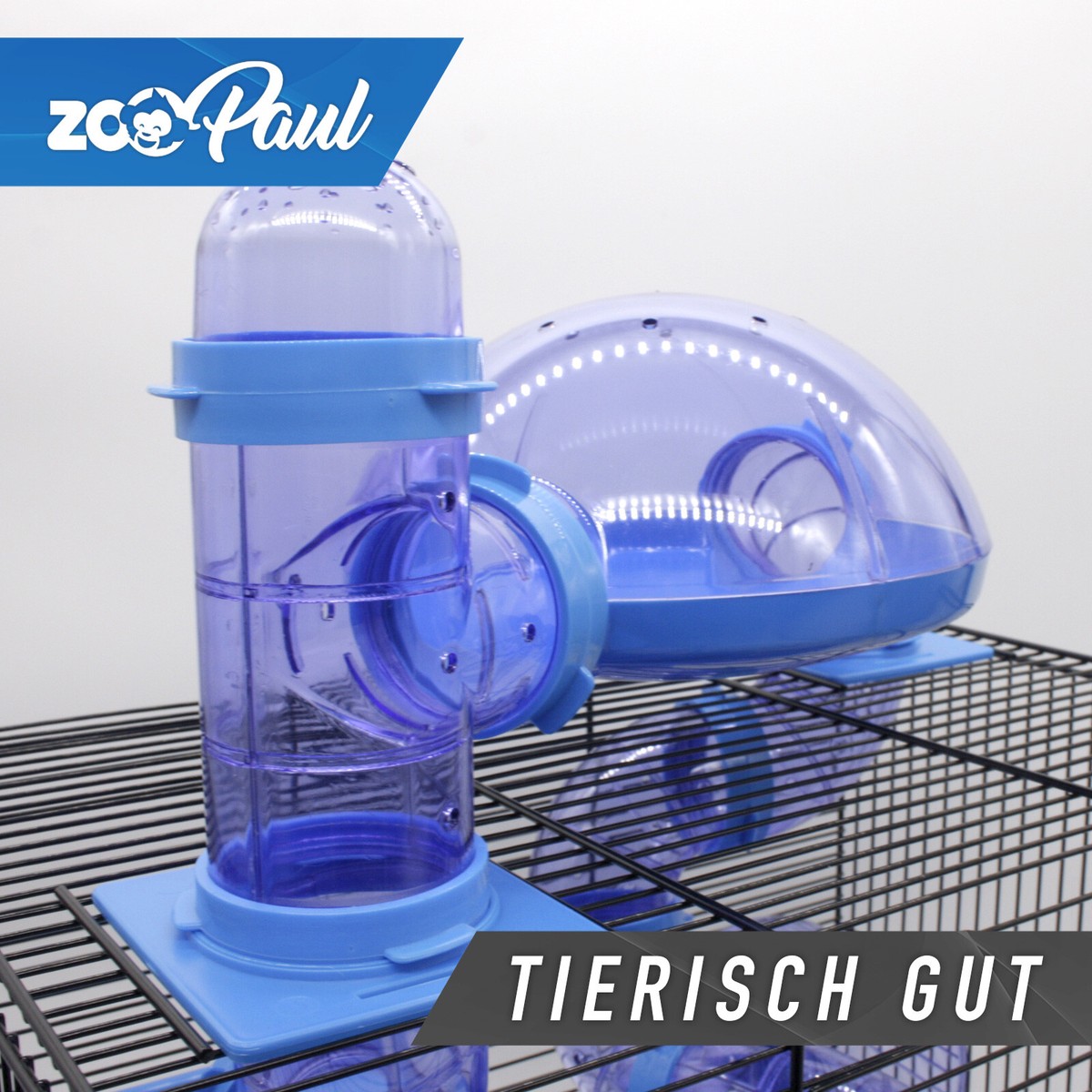 XL Rodent Cage Rocky Blue Tunnel System 16 1/2x11 3/8x19 11/16in