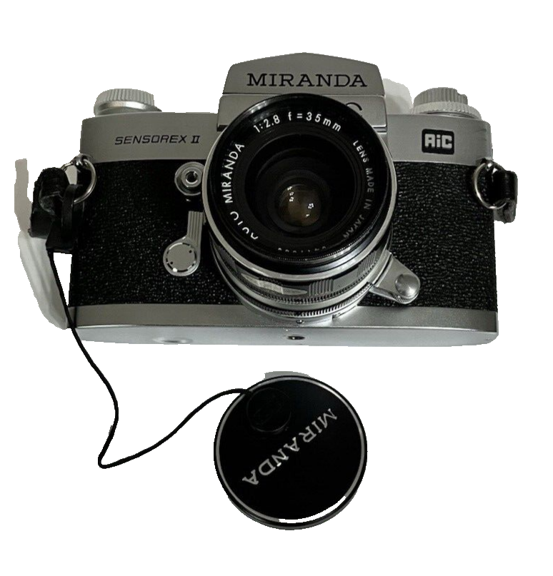 Miranda Sensorex II 35mm Film Camera &Case With Auto 1:2.8 f Lens