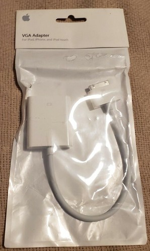 Genuine Apple MC552ZM/B VGA Adapter 15Pin Female To 30Pin Male iPhone iPad NEW - 第 3/6 張圖片