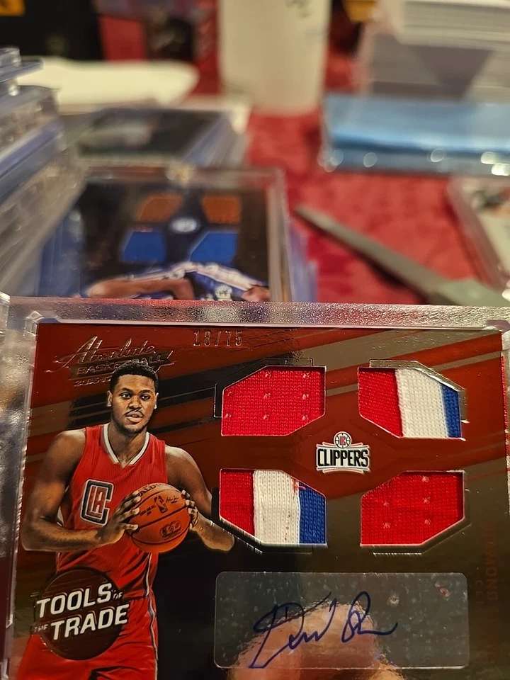 2016-17 Absolute Diamond Stone Tools of the Trade Quad Materials RC AUTO 18/75  - Image 2 of 4