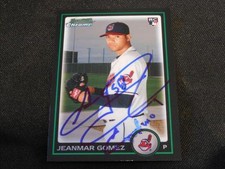 Indians Jeanmar Gomez Signed 2010 Bowman Chrome Autograph Card #BDP54  TOUGH 113