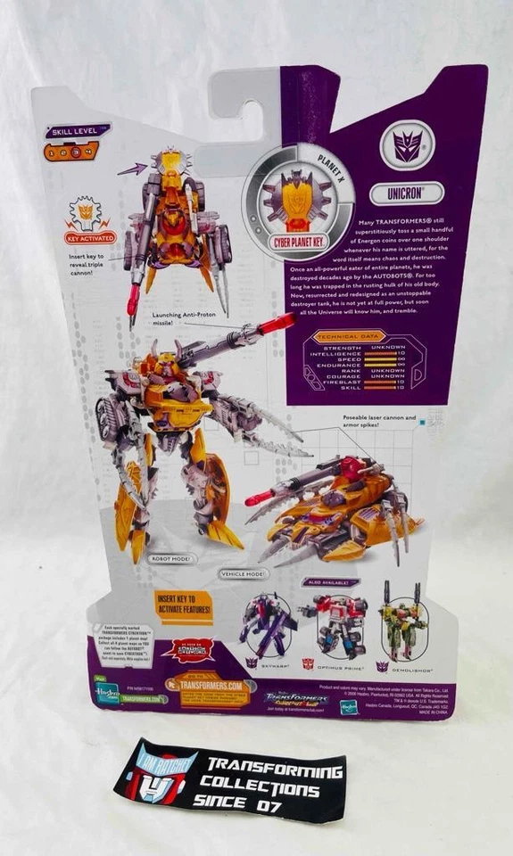 Transformers Cybertron Primus unleased Deluxe Class Unicron MOSC - Image 2 of 2