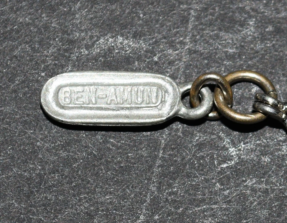 Ben-Amun Statement Rhinestone with Dangling Glass Beads Adjustable Necklace - Image 4 of 4