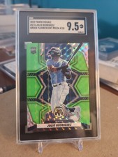 Julio Rodriguez - SGC 9.5 - 2022 Panini Mosaic #274 Green Fluorescent Prizm /10