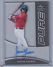 2015 Leaf Trinity Pure Autographs Charcoal #PAJG1 Javier Guerra