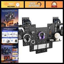 Wall Mount Controller Headphone Holder, 14pcs, Gaming Accessories, Black