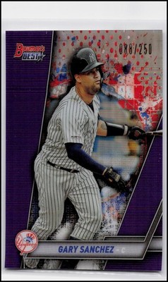 2019 Bowman's Best #7 Gary Sanchez Purple Refractor #/250