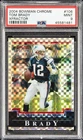 2004 BOWMAN CHROME XFRACTOR #106 TOM BRADY 152/250 PSA 9