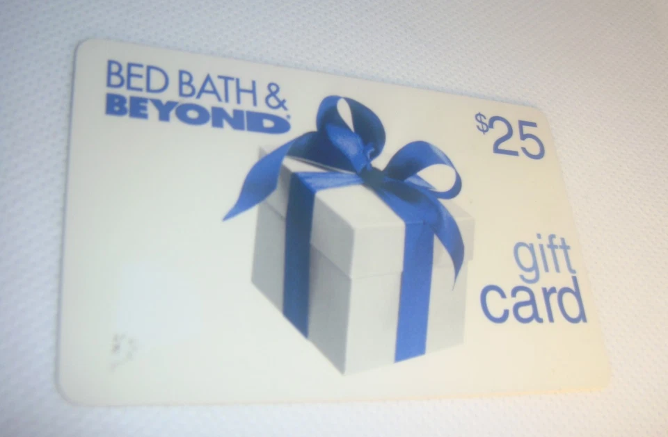 Tarjeta de regalo Bed Bath & Beyond 2005 de $25 usada sin valor de $ coleccionable solo $1,50 Foto 4 de 4