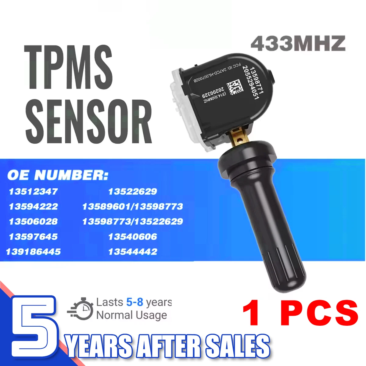 TPMS Bandenspanning Sensor Opel Astra K 433 MHz