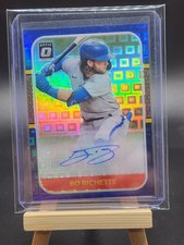 2021 Donruss Optic Baseball Retro Blue Pandora #RS87-BI Bo Bichette Auto /15
