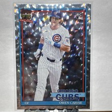 Topps 2026 series 1 crackle foil  rookie Owen Caissie Cubs