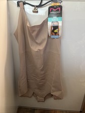 Maidenform Flexees Bodysuit Sculpts Ultra Firm Cool Comfort XXXL Nude box11