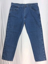 Wrangler Mens Rugged Wear Jeans Sz 40X32 Blue Denim Relaxed Fit Cowboy Med Wash