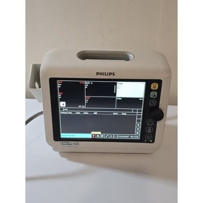 Philips 863283 SureSigns VS4 Vital Signs Monitor Powers On Touchscreen