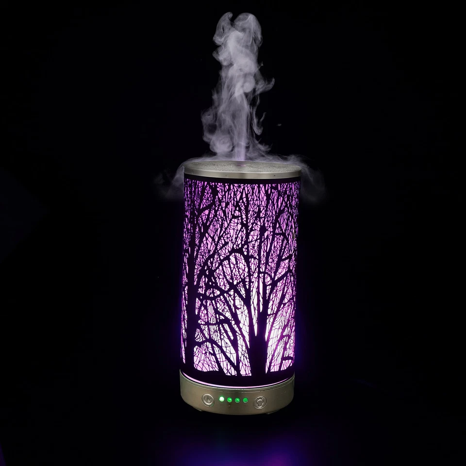 Ultrasonic metal humidifier LED humidifier suitable for bedroom Christmas gifts - Image 2 of 4