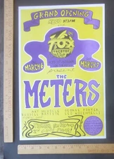 Meters R&B  Blues Concert Poster Fox Theatre Grand Opening Boulder Colorado 1992