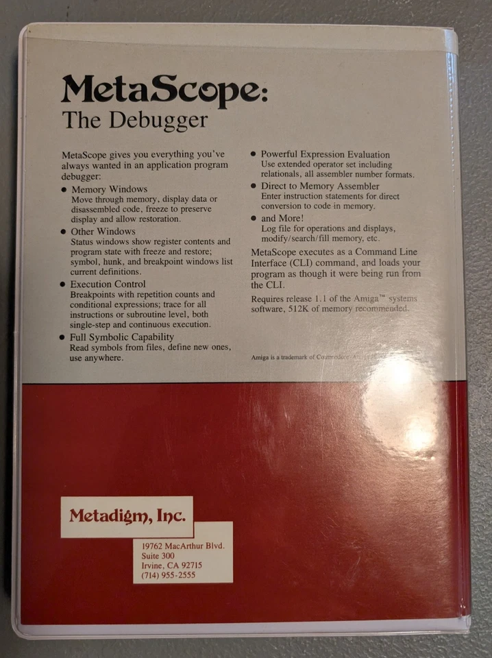 Amiga - Metascope Debugger - Image 3 of 3