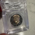 1965 Silver Kennedy Half Dollar Ruthenium & Rose Gold Gilt ICG Genuine / 1000