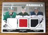 Lehtonen Kuemper Pavelec 2014-15 SP Game Used AF3-NET TRIPLE FABRICS hockey card