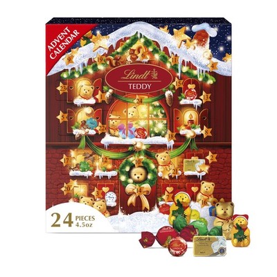 Lindt Teddy Bear Chocolate Advent Calendar 4.5 oz Assorted Holiday Treats