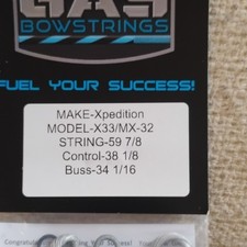 GAS Bowstrings X33/MX-32 Bowstring Set Gray
