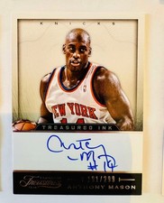 Anthony Mason 2013-14 Panini Timeless Treasures Treasured Ink  Auto /299