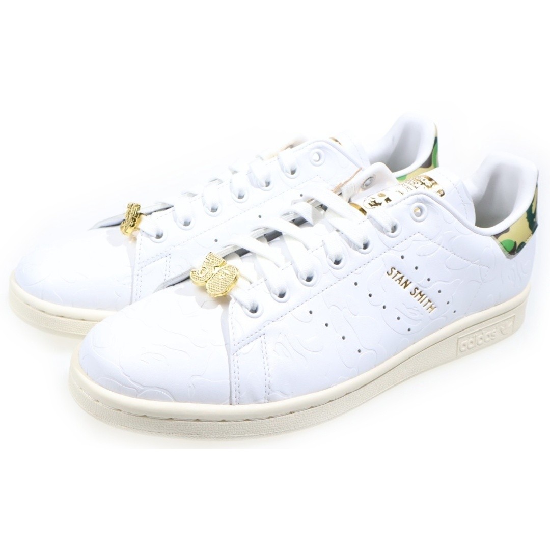 adidas XA BATHING APE STAN SMITH 30TH ANNIVERSARY WHITE ABBACING LOW CUT Used e4 thumbnail 2