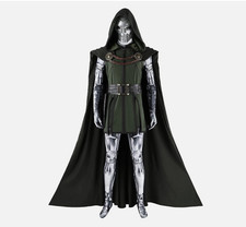 Doctor Doom Cosplay Costume Jumpsuit Mask Cloak Halloween Full Set 5647