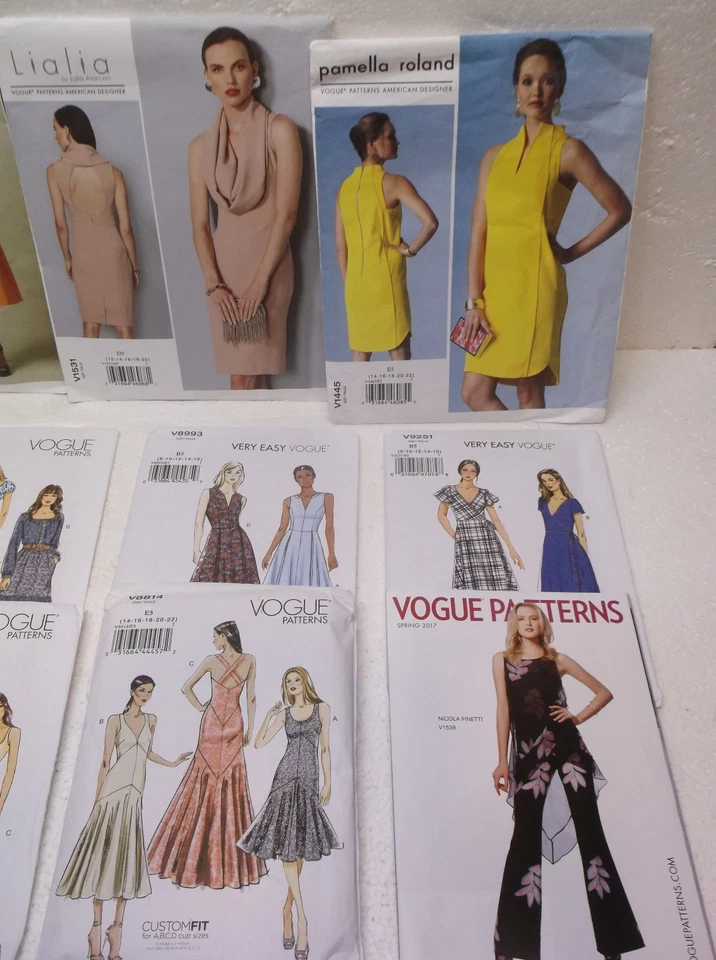 Vogue Designer Dress Patterns Lot of 14 Uncut Betzina Reese Lialia Roland NOS - Image 2 of 4