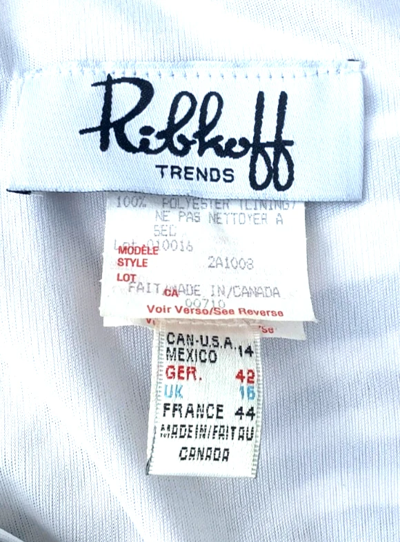 Joseph Ribkoff Zebra Sequin Womens Jacket Size 16 - Image 3 of 4