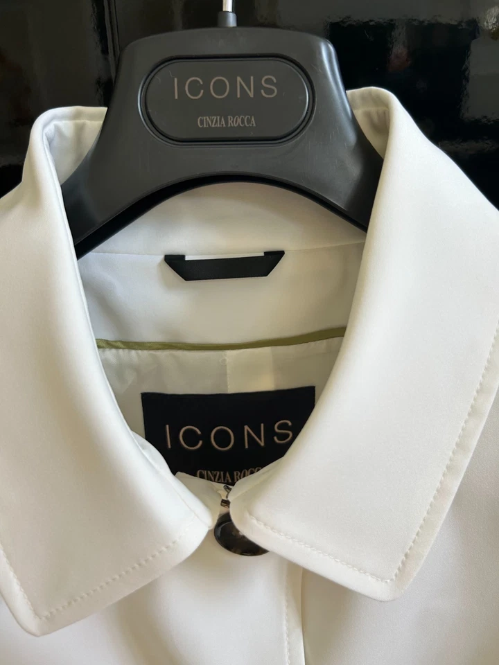 Cinzia Rocca Icons Technical Fabric Jacket with Shirt Collar - Size 14 - BNWT - Image 4 of 4