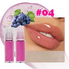Aceite labial de frutas para mujeres diseño roll-on 1 pieza hidratante nutritivo brillo labial para labios