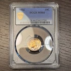 MS66 1964 10C Roosevelt Silver Dime, PCGS Trueview- Lightly Toned