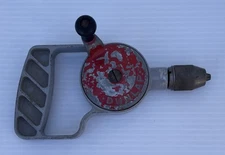 VINTAGE ALUMINUM MINI HAND CRANK DRILL Made By Dunlap