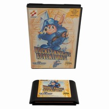 Rocket Knight Adventures (Sega Genesis, 1993) Cartridge& Case Tested