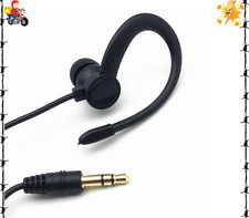 Single Side Earphone in-Ear Stereo to Mono Earbuds,3.5mm Plug Ear Hook Earpie...