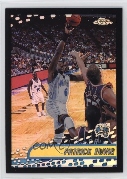 2001-02 Topps Chrome Black Border Refractor 24/50 Patrick Ewing #33 HOF