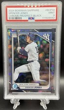 2024 Bowman Sapphire Spencer Jones Black /10 #BCP-32 Yankees PSA 9