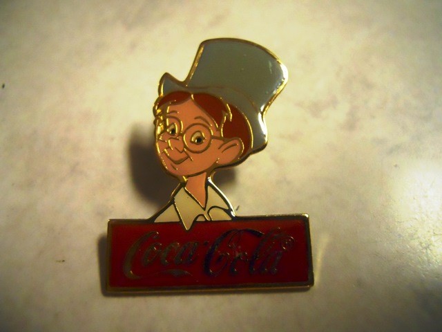 WDW Disney Cast 15th Anniversary 1986 Coca-Cola John Peter Pan Pin