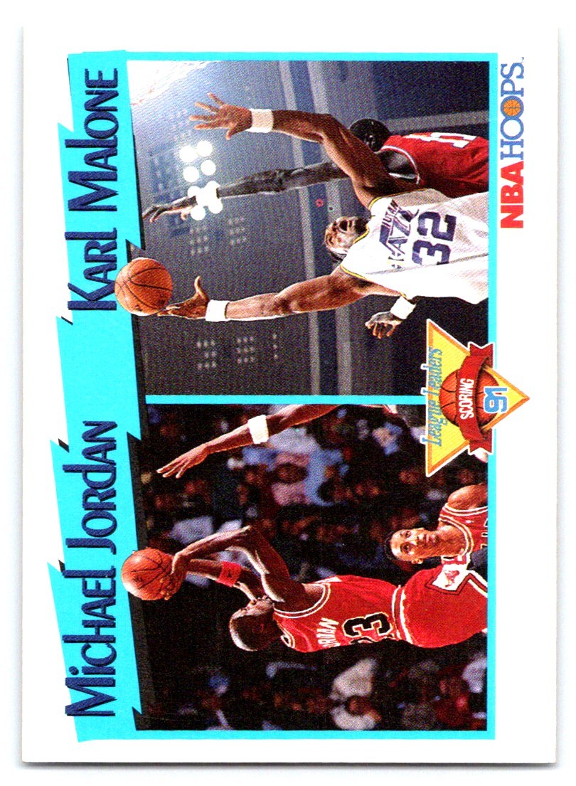 1991-92 Hoops Michael Jordan / Karl Malone LL #306