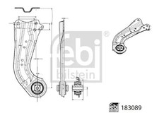 Querlenker Hinterachse rechts 183089 FEBI BILSTEIN für SUZUKI TOYOTA
