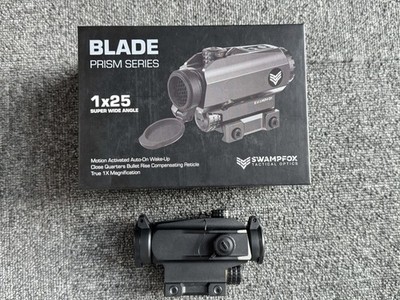 Swampfox Blade Prism 1x25  Wide Angle CQB Optic Red/Green BRC Reticle Sight NEW
