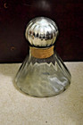 Vintage Mexican Hand Blown Glass Decanter with Mercury Glass Stopper — photo 3